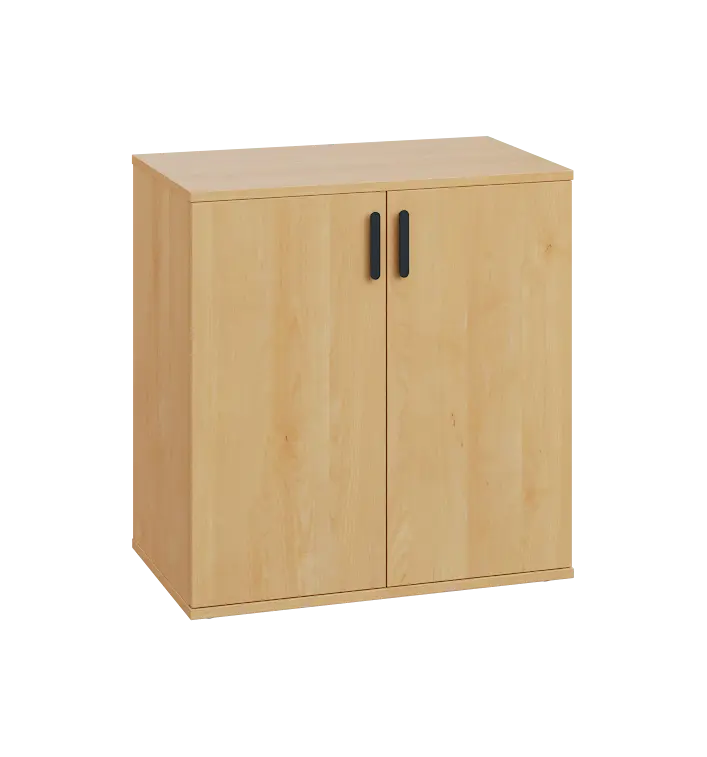 LN 2 - 7D kancelářská skříň, 2-dveřová, 750x720x400, javor horský